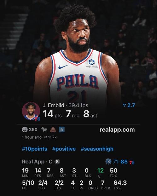 名嘴：恩比德现在拖着一条腿打球 邓肯生涯最后几年就这样