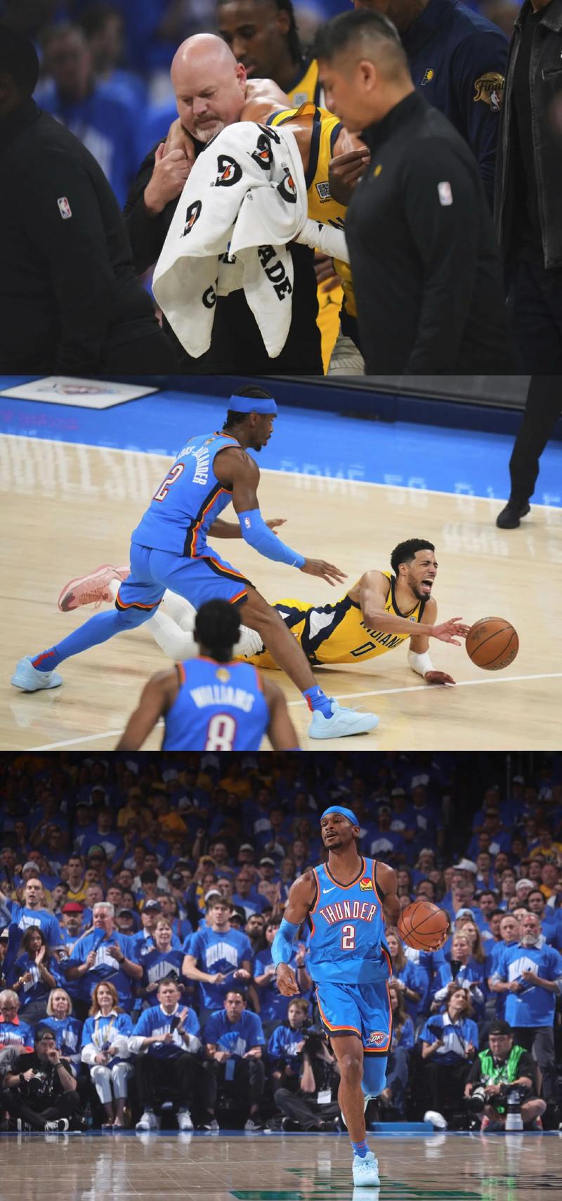 奥萨尔谈其“欢迎来到NBA”时刻：哈利伯顿收割我脚踝 并命中三分