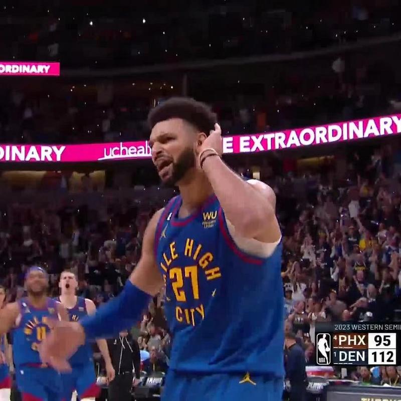 分差上双！贾马尔·穆雷再中三分球打停太阳